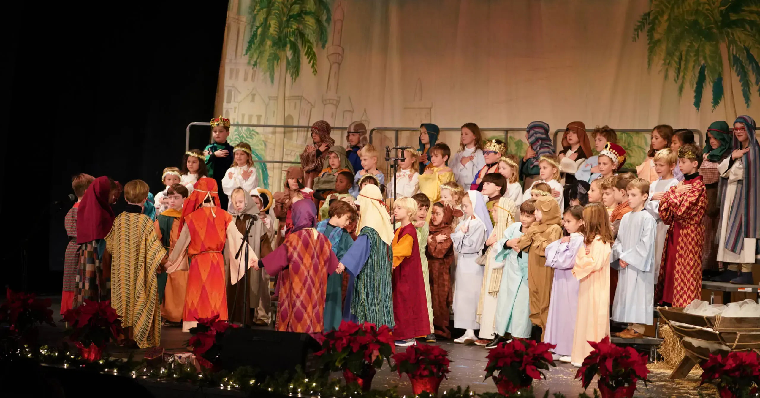 Porter-Gaud students performing in a Nativity play