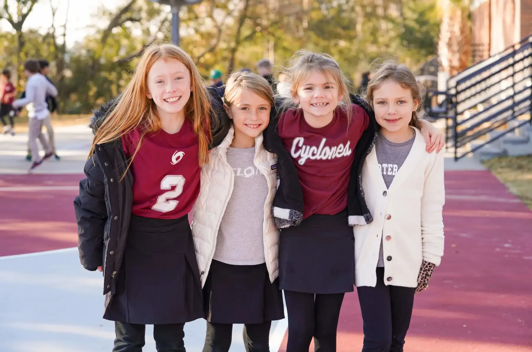 Porter-Gaud Students in the playground