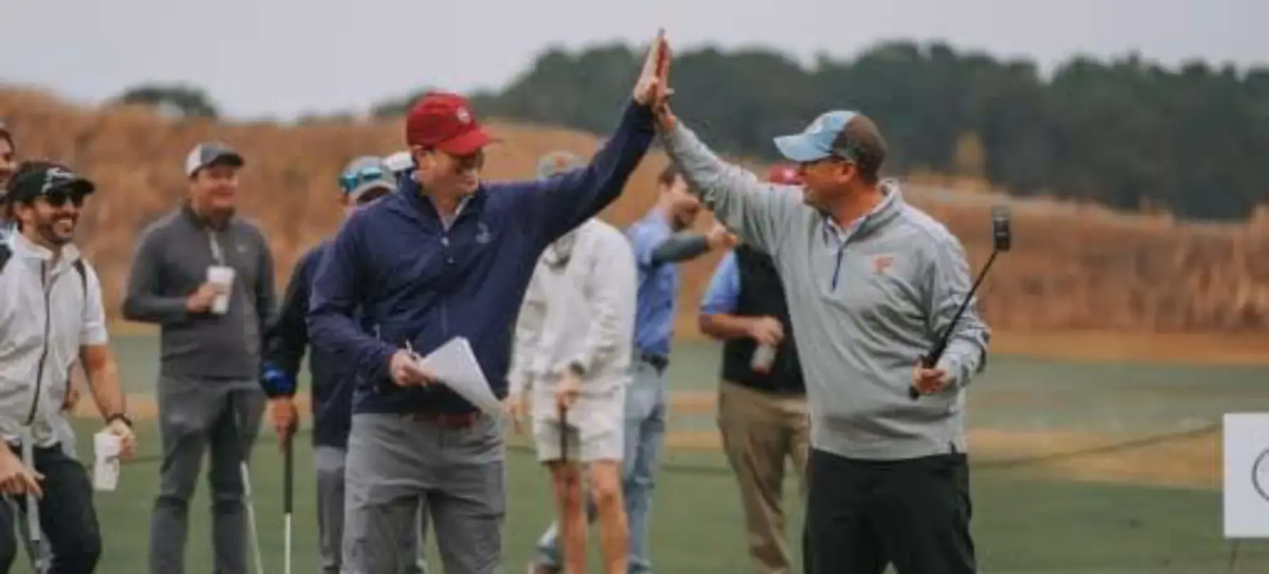 Porter-Gaud Alumni playing golf