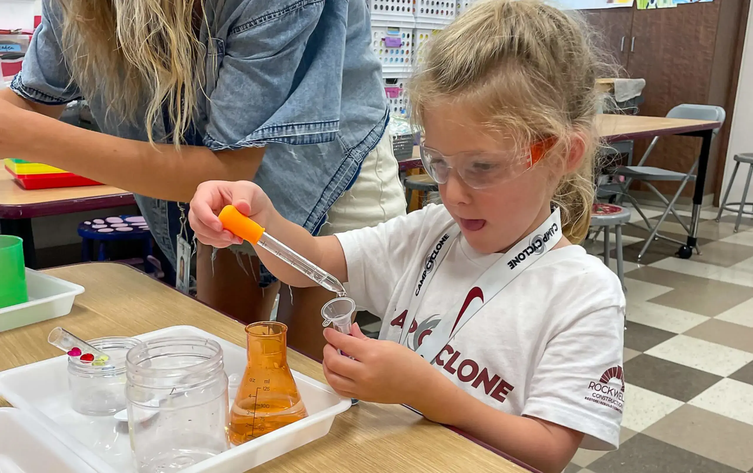 Camp Cyclone student science experiment